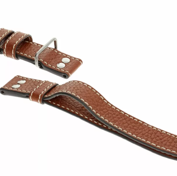RIOS1931 Aviator - Uhrenarmband aus Büffelleder (209) - Cognac – Bild 3