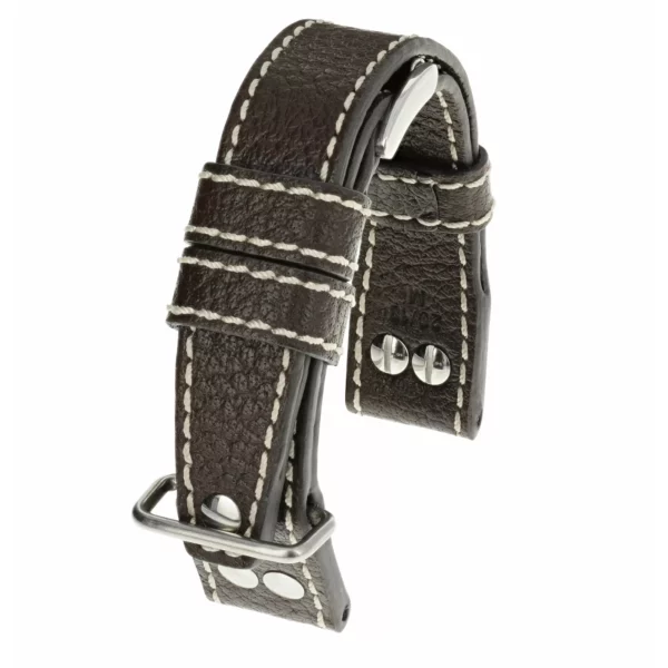 RIOS1931 Aviator - Uhrenarmband aus Büffelleder (209) - Mokka