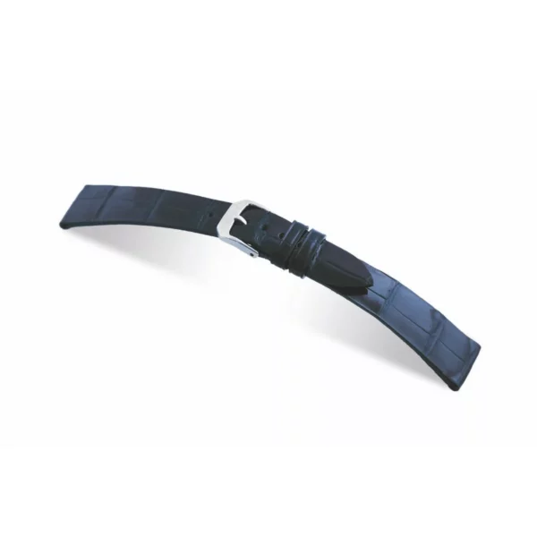 RIOS1931 Basel - Uhrenarmband aus Alligatorenleder (345) - Ozeanblau