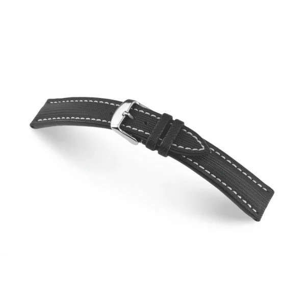 RIOS1931 Bass - Uhrenarmband aus Hightechmaterial Nytech (134) - Schwarz