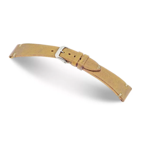 RIOS1931 Bedford - Uhrenarmband aus Vintageleder (159) - Honig