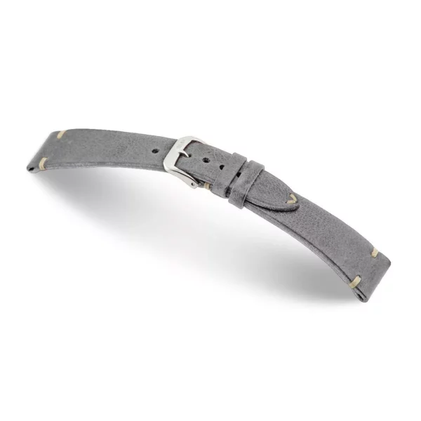 RIOS1931 Bedford - Uhrenarmband aus Vintageleder (159) - Steingrau