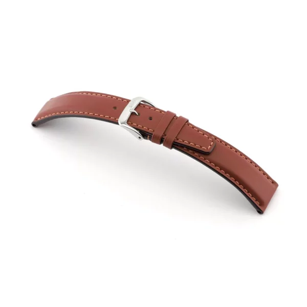 RIOS1931 Capri - Uhrenarmband aus Kalbsleder (104) - Mahagoni