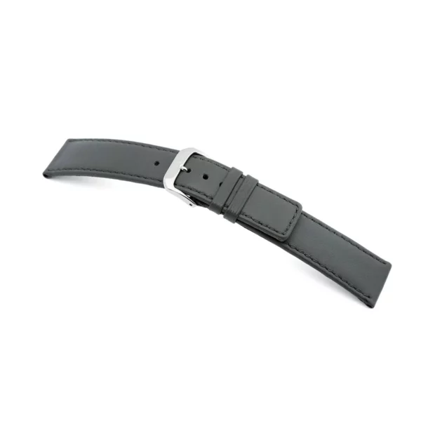 RIOS1931 Cashmere - Uhrenarmband aus Lammleder (55) - Steingrau