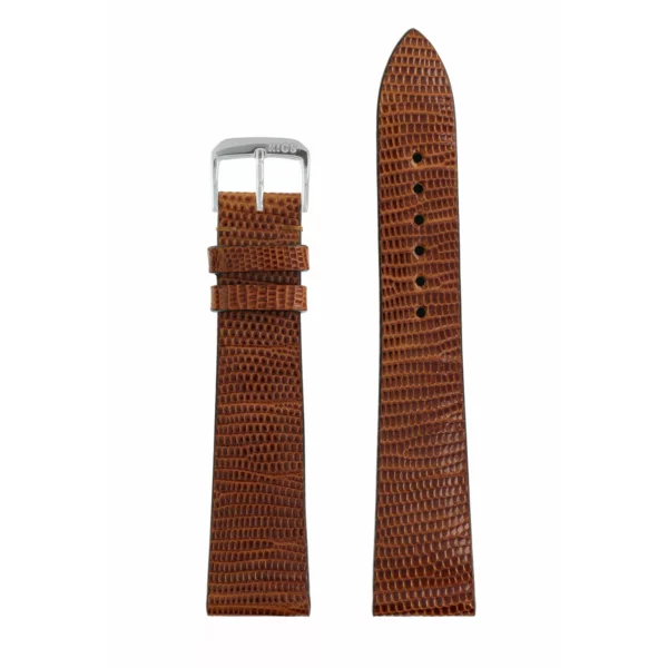 RIOS1931 Charme - Uhrenarmband aus Eidechsenleder (218) - Cognac – Bild 2