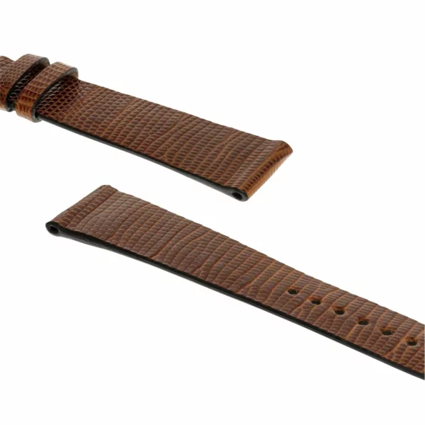 RIOS1931 Charme - Uhrenarmband aus Eidechsenleder (218) - Cognac – Bild 3