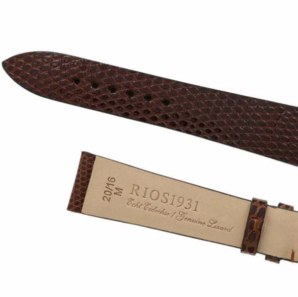 RIOS1931 Charme - Uhrenarmband aus Eidechsenleder (218) - Mahagoni – Bild 4