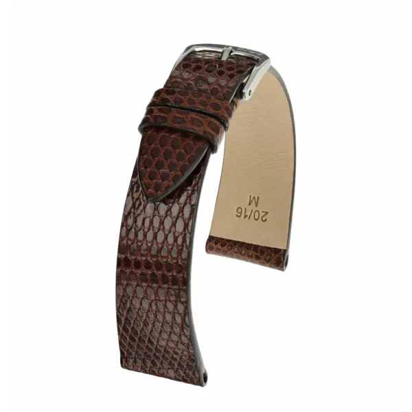 RIOS1931 Charme - Uhrenarmband aus Eidechsenleder (218) - Mahagoni