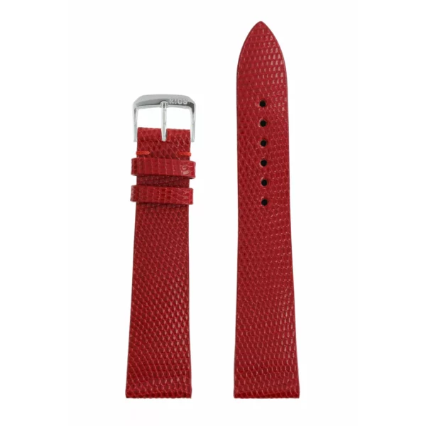RIOS1931 Charme - Uhrenarmband aus Eidechsenleder (218) - Rot – Bild 2