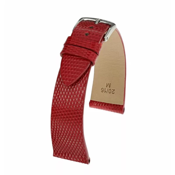 RIOS1931 Charme - Uhrenarmband aus Eidechsenleder (218) - Rot