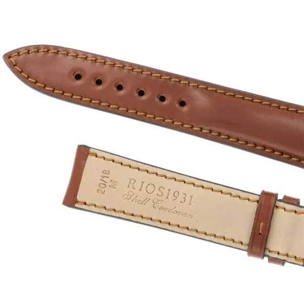RIOS1931 Chicago - Uhrenarmband aus Shell Cordovan (198) - Cognac – Bild 4