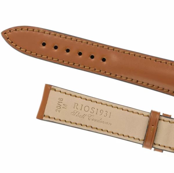RIOS1931 Chicago - Uhrenarmband aus Shell Cordovan (198) - Honig – Bild 4