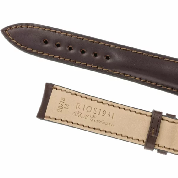 RIOS1931 Chicago - Uhrenarmband aus Shell Cordovan (198) - Mokka – Bild 4