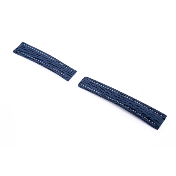RIOS1931 Continental - Uhrenarmband aus Haifischleder (310) - Ozeanblau
