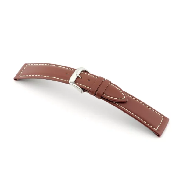 RIOS1931 Dive - Uhrenarmband aus Rindsleder (119) - Mahagoni