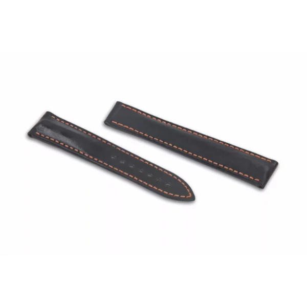 RIOS1931 Engineer - Uhrenarmband aus Juchtenleder (390) - Schwarz/Orange