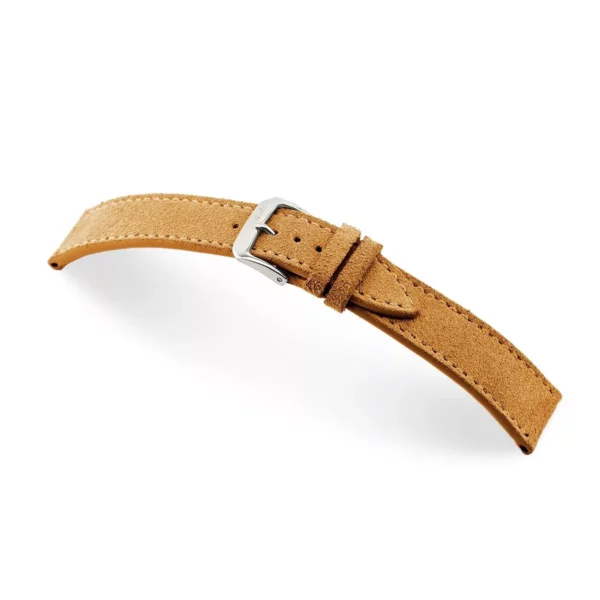 RIOS1931 Franklin - Uhrenarmband aus Velourleder (152) - Cognac