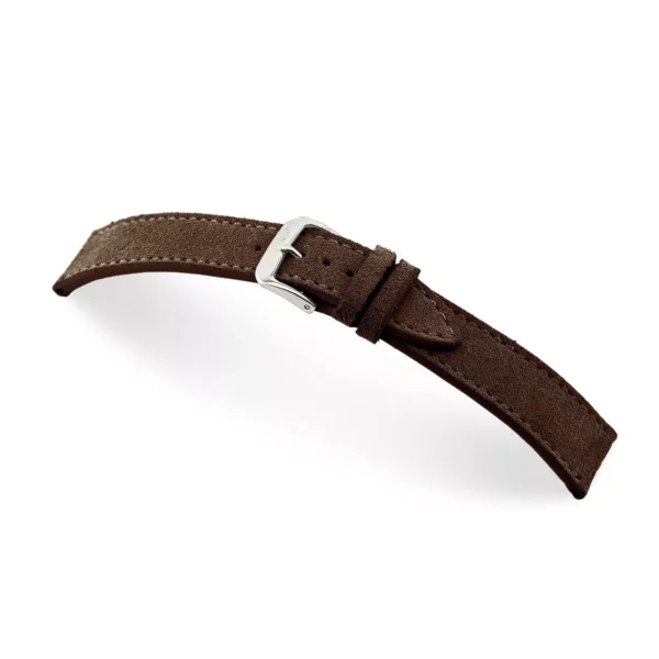 RIOS1931 Franklin - Uhrenarmband aus Velourleder (152) - Mokka