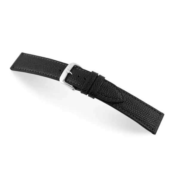 RIOS1931 French - Uhrenarmband aus Rindsleder (45) - Schwarz