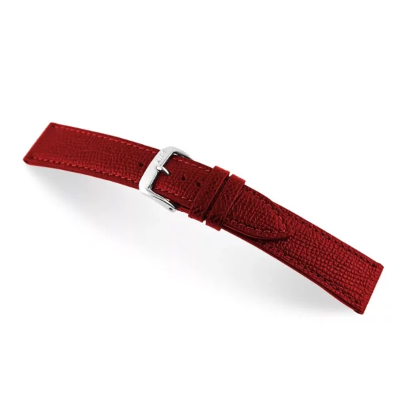 RIOS1931 French - Uhrenarmband aus Rindsleder (45) - Rubinrot
