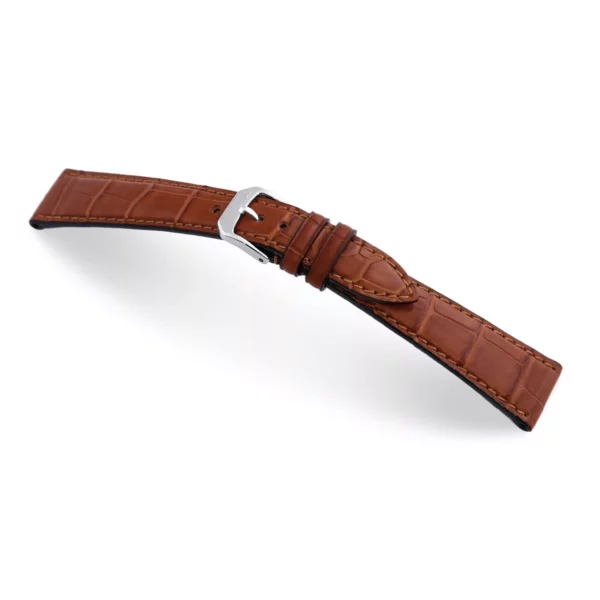 RIOS1931 Geneve - Uhrenarmband aus Alligatorenleder (340) - Mahagoni