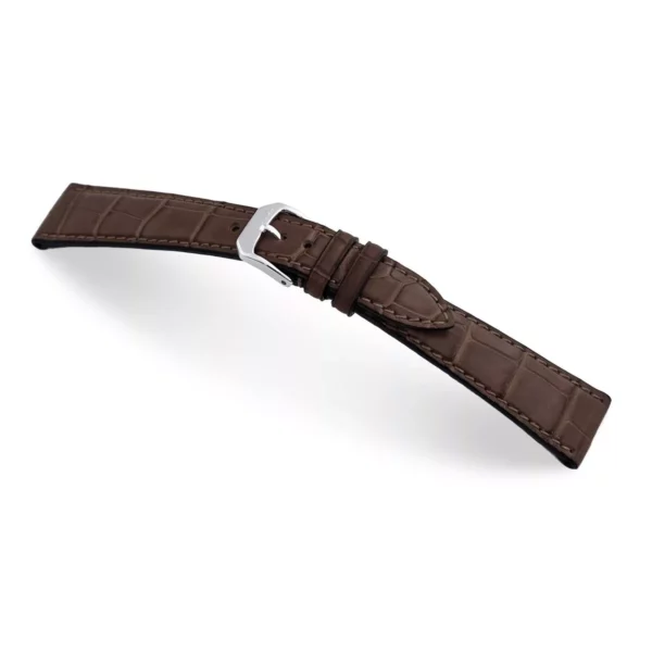 RIOS1931 Geneve - Uhrenarmband aus Alligatorenleder (340) - Mokka