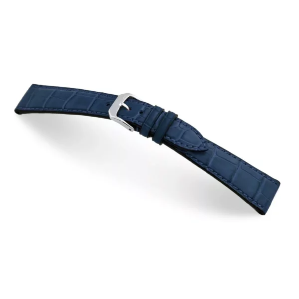 RIOS1931 Geneve - Uhrenarmband aus Alligatorenleder (340) - Ozeanblau