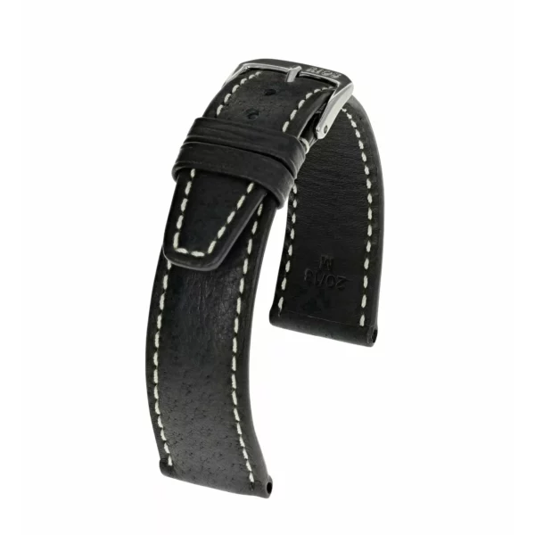 RIOS1931 Havana - Uhrenarmband aus Schweinsleder (39) - Schwarz