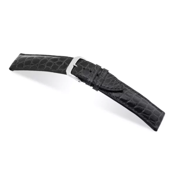 RIOS1931 Heritage - Uhrenarmband aus Alligatorenleder (249) - Schwarz