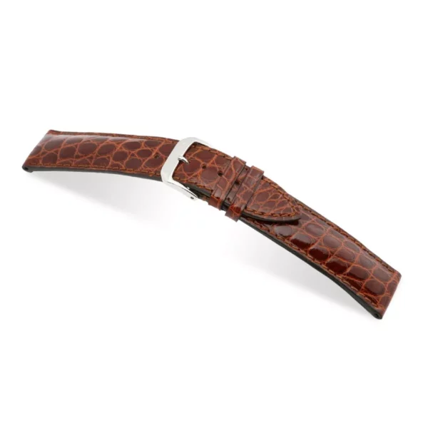 RIOS1931 Heritage - Uhrenarmband aus Alligatorenleder (249) - Mahagoni