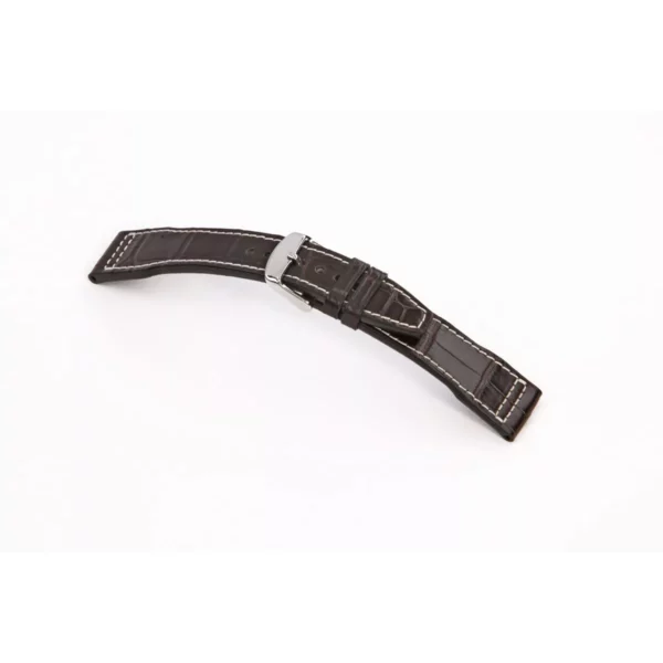 RIOS1931 Hurricane - Uhrenarmband aus Alligatorenleder (386) - Mokka