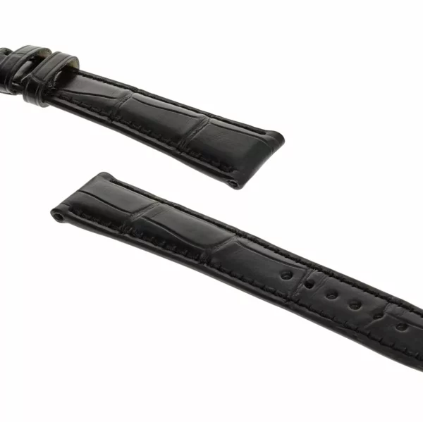RIOS1931 Imperator - Uhrenarmband aus Alligatorenleder (270) - Schwarz – Bild 3