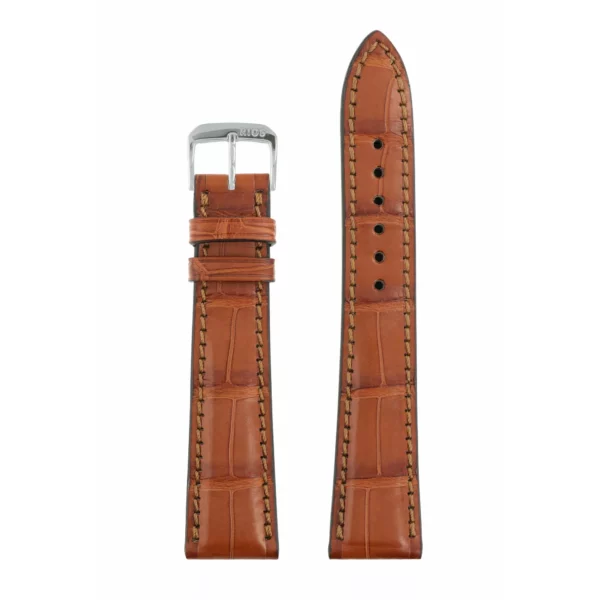RIOS1931 Imperator - Uhrenarmband aus Alligatorenleder (270) - Cognac – Bild 2