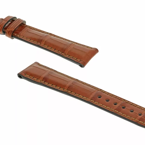 RIOS1931 Imperator - Uhrenarmband aus Alligatorenleder (270) - Cognac – Bild 3