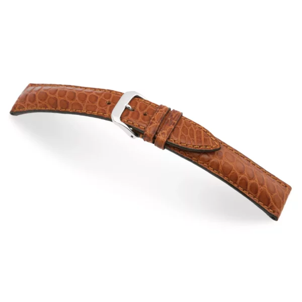 RIOS1931 Imperial - Uhrenarmband aus Alligatorenleder (248) - Cognac