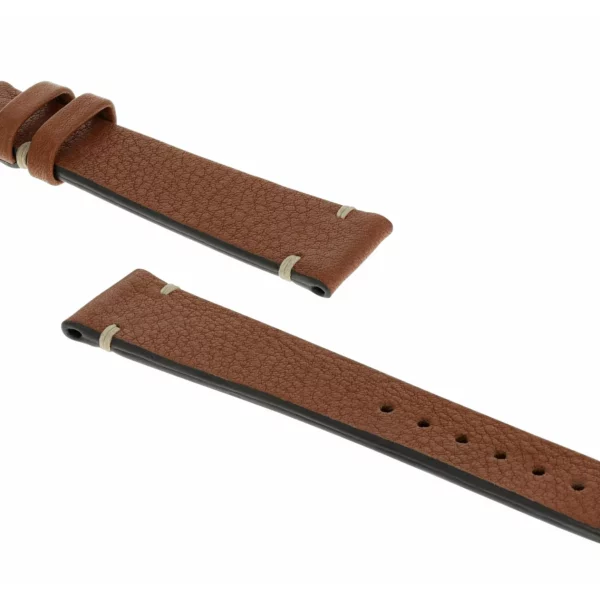 RIOS1931 Inzell - Uhrenarmband aus Bio-Nappaleder (405) - Cognac – Bild 3