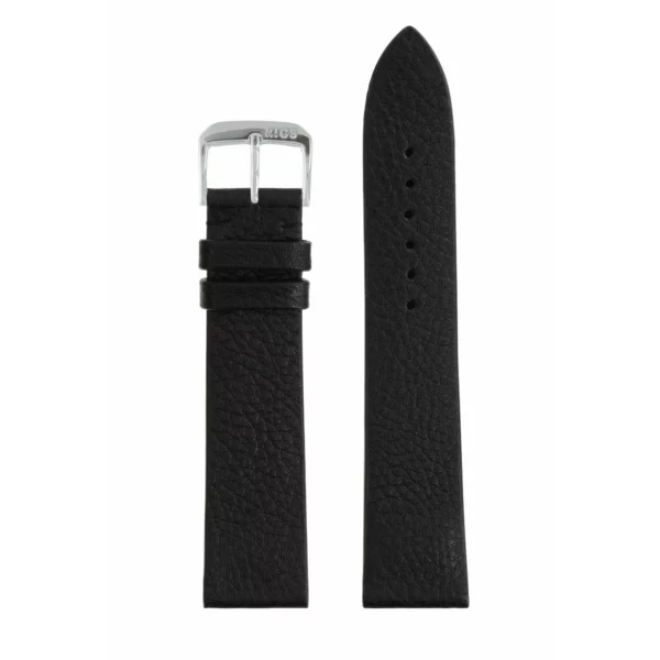 RIOS1931 Kempten - Uhrenarmband aus Bio-Nappaleder (400) - Schwarz – Bild 2