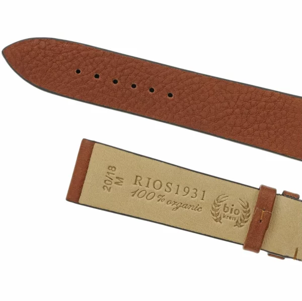 RIOS1931 Kempten - Uhrenarmband aus Bio-Nappaleder (400) - Cognac – Bild 4