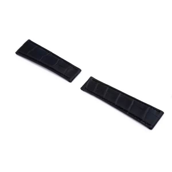 RIOS1931 King - Uhrenarmband aus Alligatorenleder (370) - Schwarz