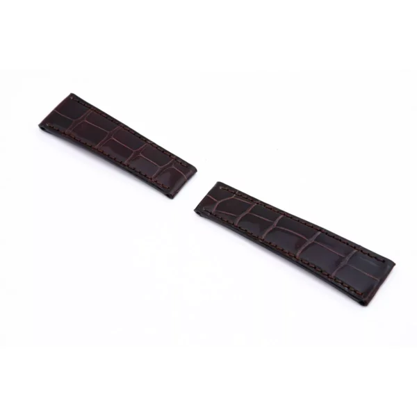 RIOS1931 King - Uhrenarmband aus Alligatorenleder (370) - Mokka