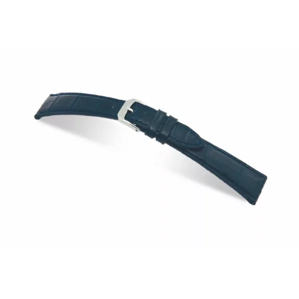 RIOS1931 Lausanne - Uhrenarmband aus Alligatorenleder (341) - Ozeanblau