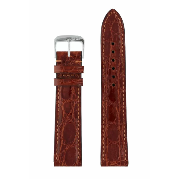 RIOS1931 Lord - Uhrenarmband aus Krokodilleder (240) - Cognac – Bild 2