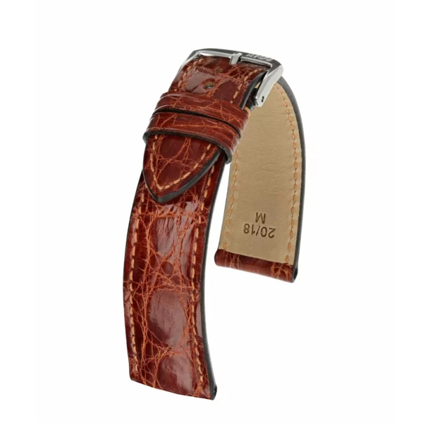 RIOS1931 Lord - Uhrenarmband aus Krokodilleder (240) - Cognac