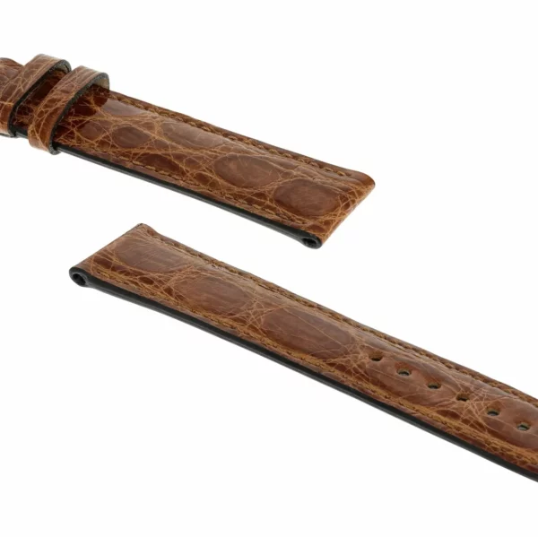 RIOS1931 Lord - Uhrenarmband aus Krokodilleder (240) - Honig – Bild 3