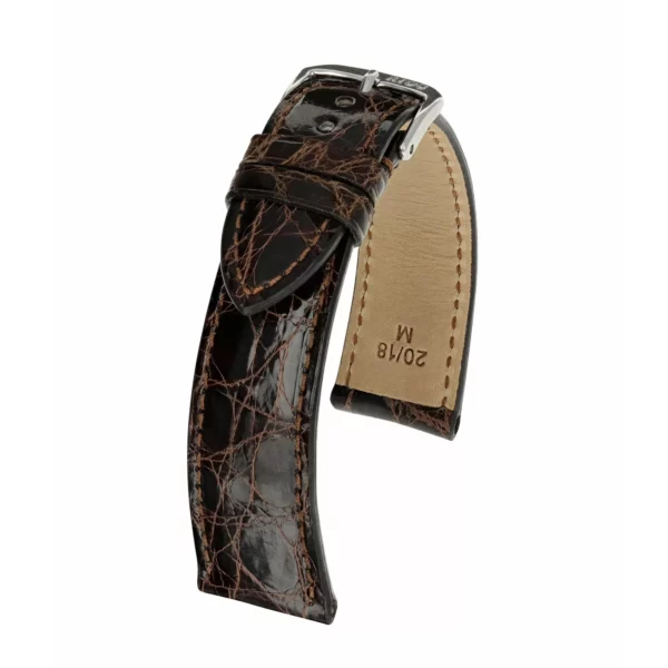 RIOS1931 Lord - Uhrenarmband aus Krokodilleder (240) - Mokka