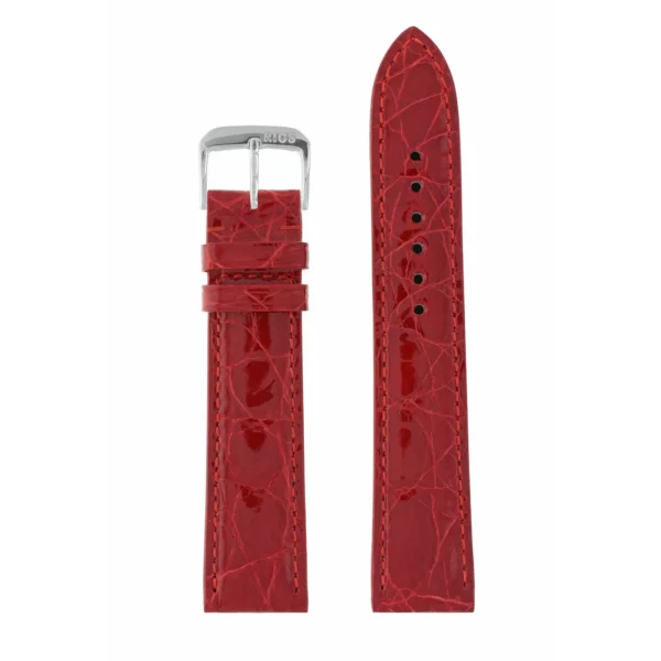 RIOS1931 Lord - Uhrenarmband aus Krokodilleder (240) - Rot – Bild 2