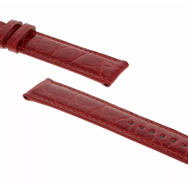 RIOS1931 Lord - Uhrenarmband aus Krokodilleder (240) - Rot – Bild 3