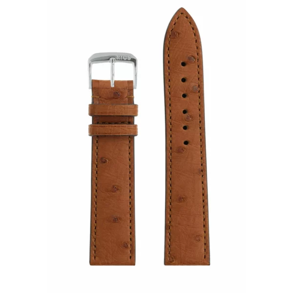 RIOS1931 Maison - Uhrenarmband aus Straußenleder (230) - Cognac – Bild 2