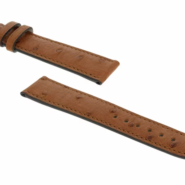 RIOS1931 Maison - Uhrenarmband aus Straußenleder (230) - Cognac – Bild 3