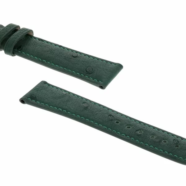 RIOS1931 Maison - Uhrenarmband aus Straußenleder (230) - Forstgrün – Bild 3